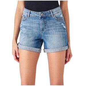 DL1961 Womens Denim Karlie Boyfriend Fit Cut Off Shorts Blue Cotton Size 30‎